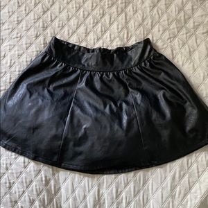 Faux Leather Skirt